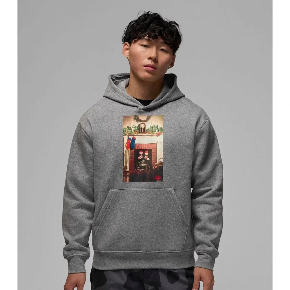 New Small Jordan Jumpman Chimney Fleece Pullover HQ5654-092
